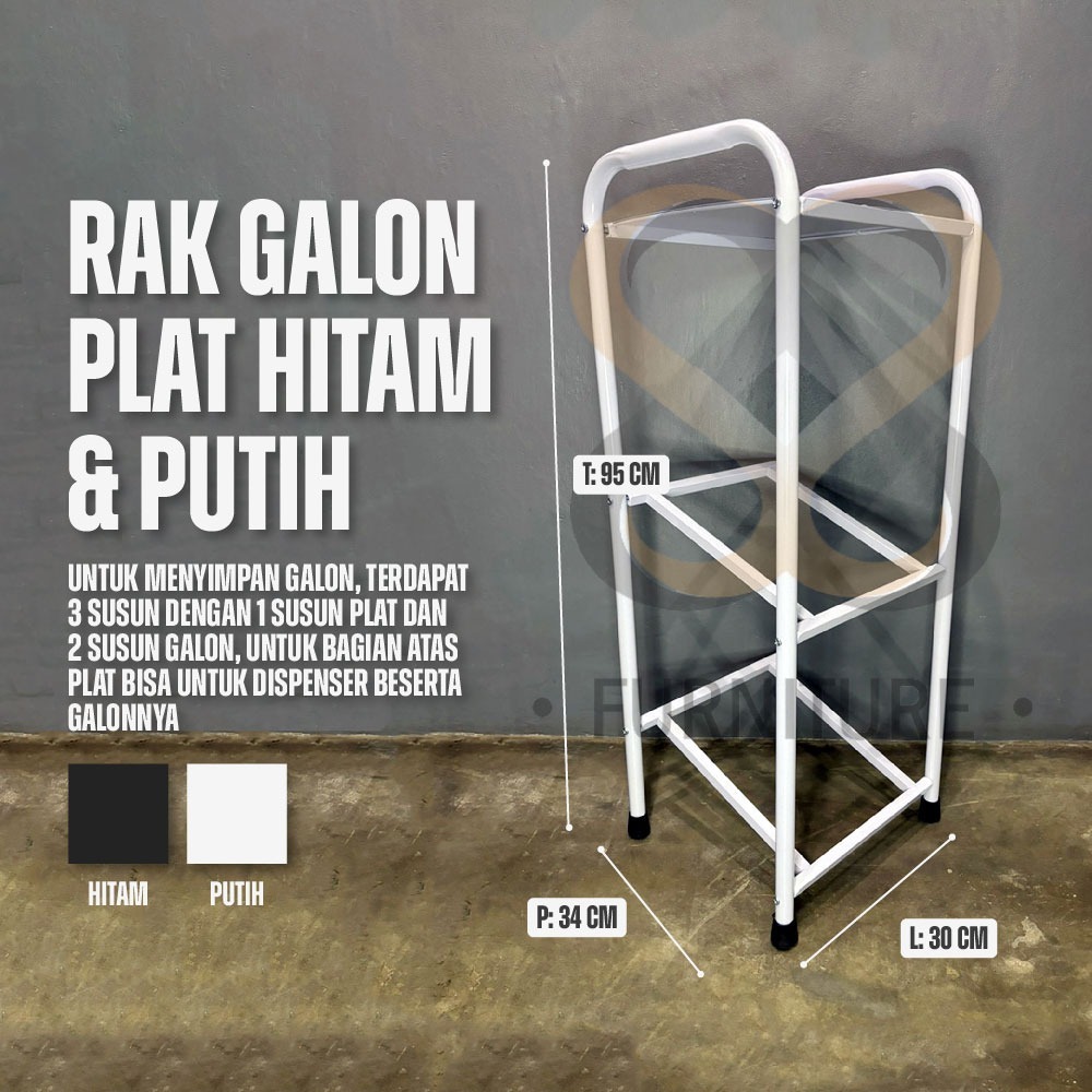 RAK GALON AIR 2 SUSUN PLAT  EKONOMIS MURAH // RAK GALON MIRING