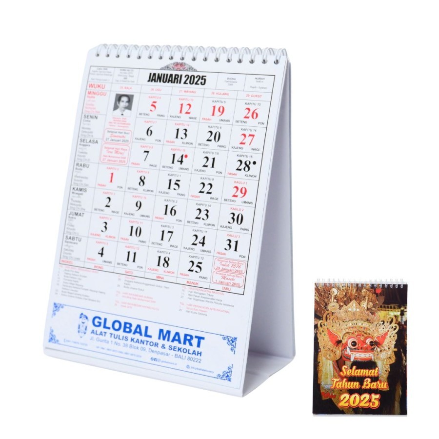 

Kalender Bali lengkap / Kalender Meja 2025