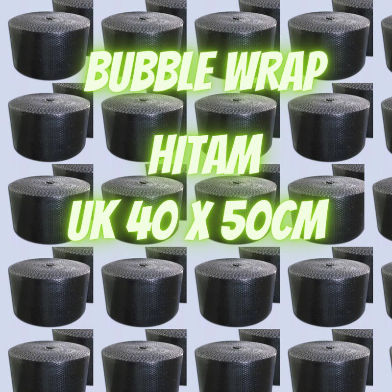 

Bubble wrap hitam potongan 40x50cm