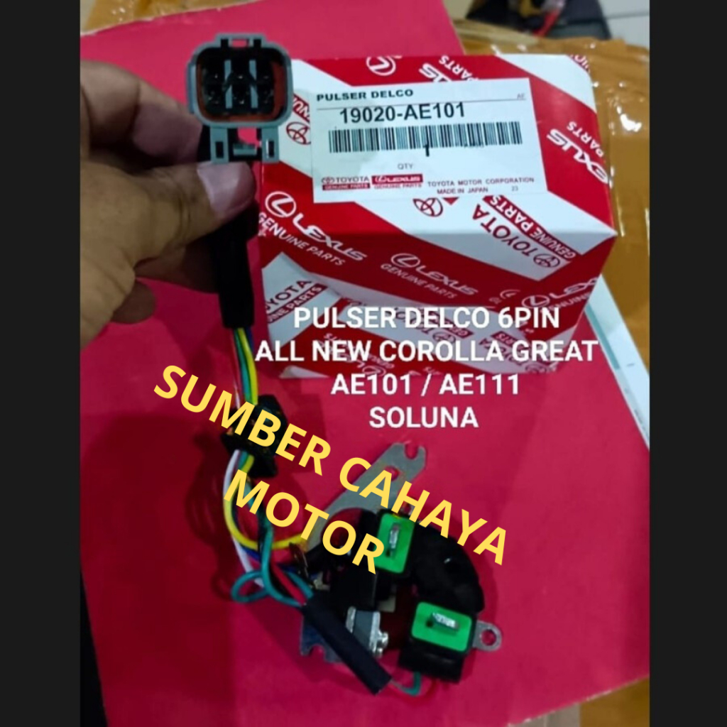 Pulser delco GREAT SOLUNA ALL NEW COROLLA AE111 SOCKET 6 PIN AE101 ORI