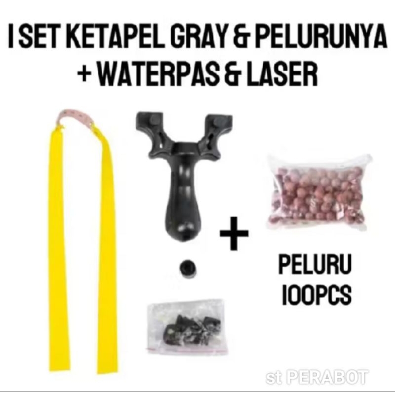 KETAPEL SATU SET + 100 PCS GOTRI brown