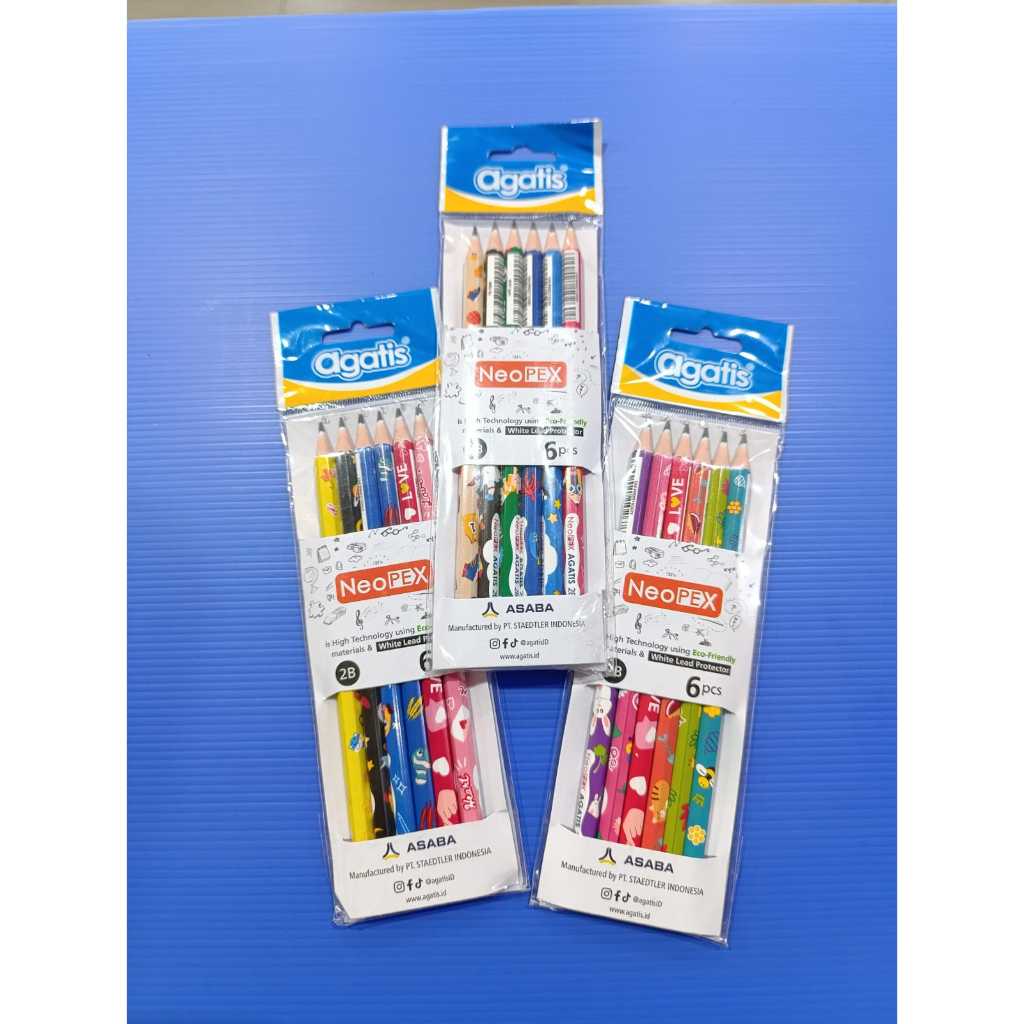 

Agatis Pensil 2B Neopex Graphite Set 6PCS Imaji Series - Pensil 2B Agatis Imaji Series