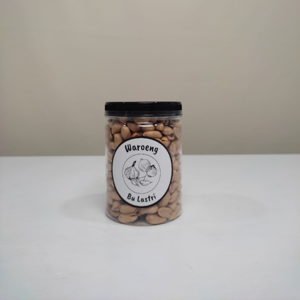 

Kacang Goreng Bu Lastri Murni 100% Kacang Tanah Premium Ukuran Toples 750ml