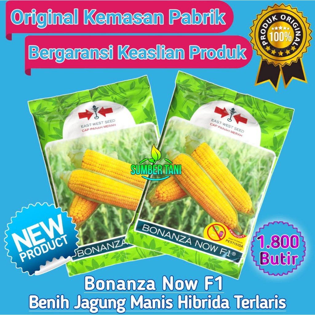 

Jagung Manis Bonanza Now F1 Isi 1800 Biji | Cap Panah Merah