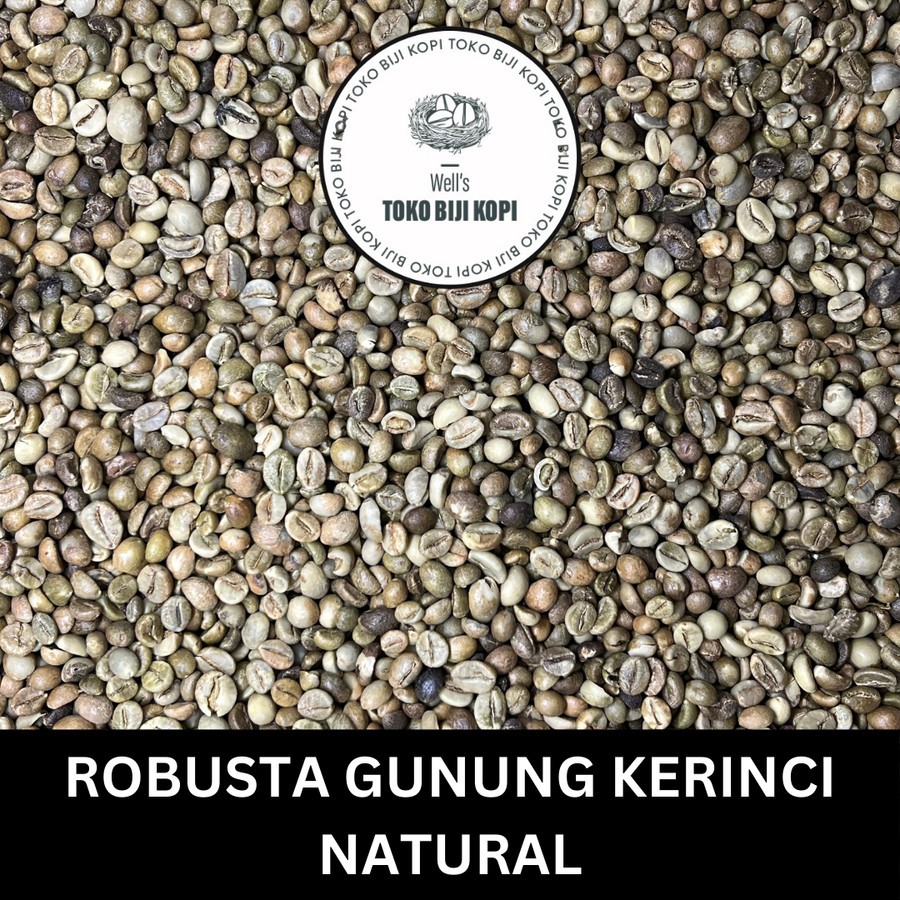 

GREEN BEAN ROBUSTA GUNUNG KERINCI GRADE 1 / BIJI KOPI MENTAH - 1 KG