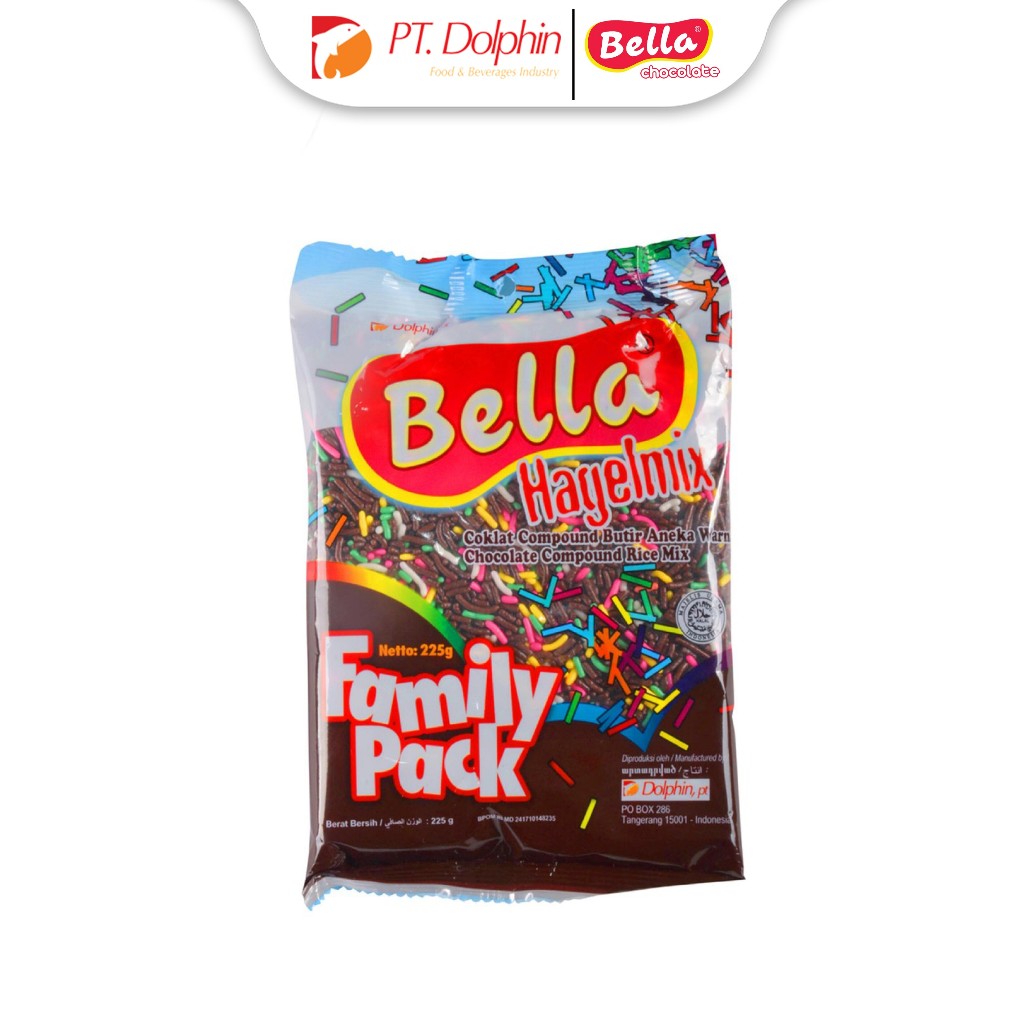 

Bella Chocolate Rice Mix Colour 225 gr (Meises Warna-Warni)