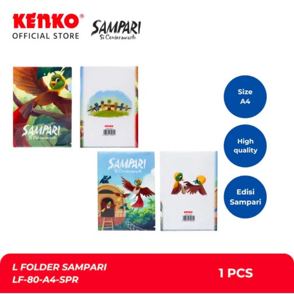 

KENKO SAMPARI L FOLDER LF-80-A4-SPR HARGA PER PCS COVER / GAMBAR RANDOM