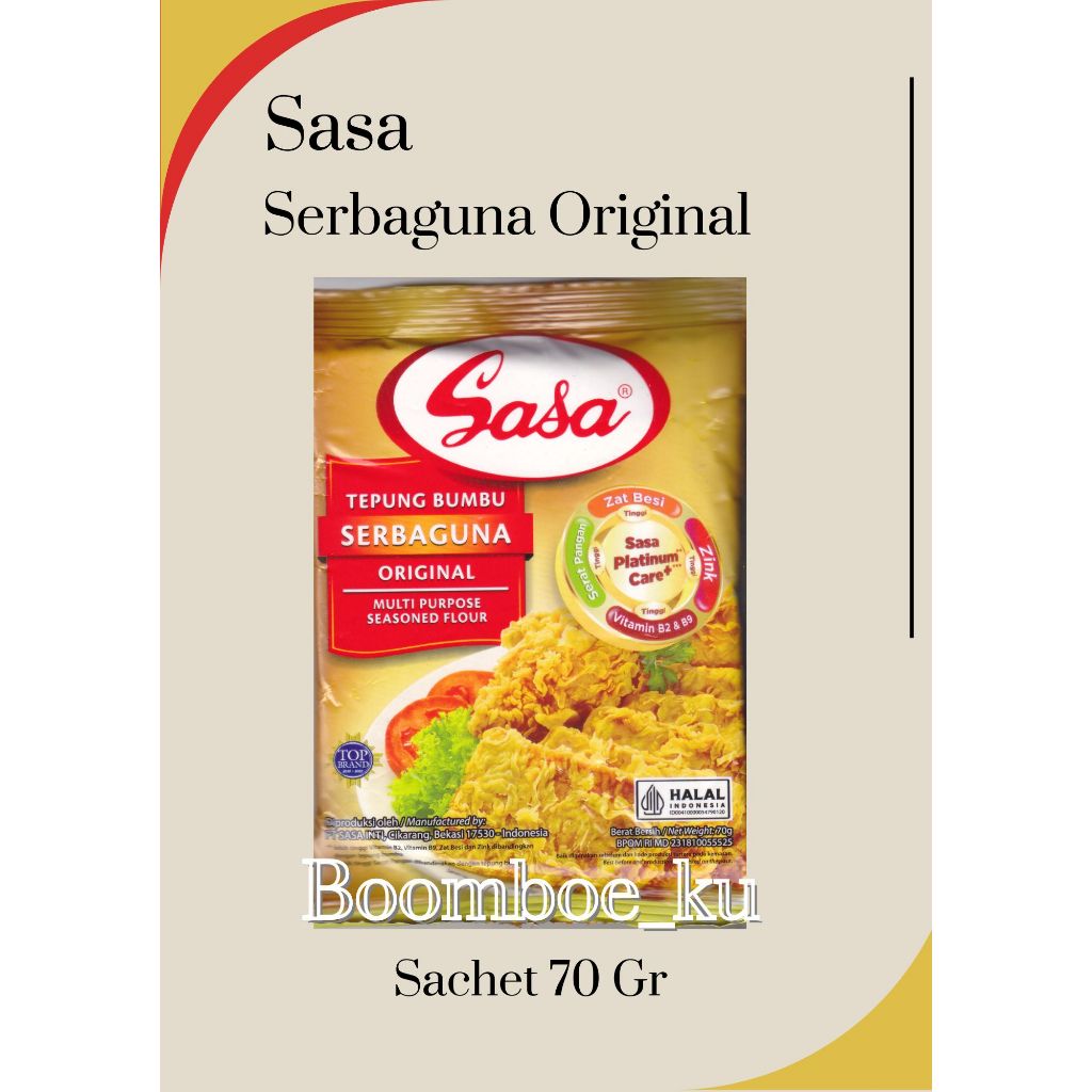 

SASA Tepung Bumbu Serbaguna Original 70Gr