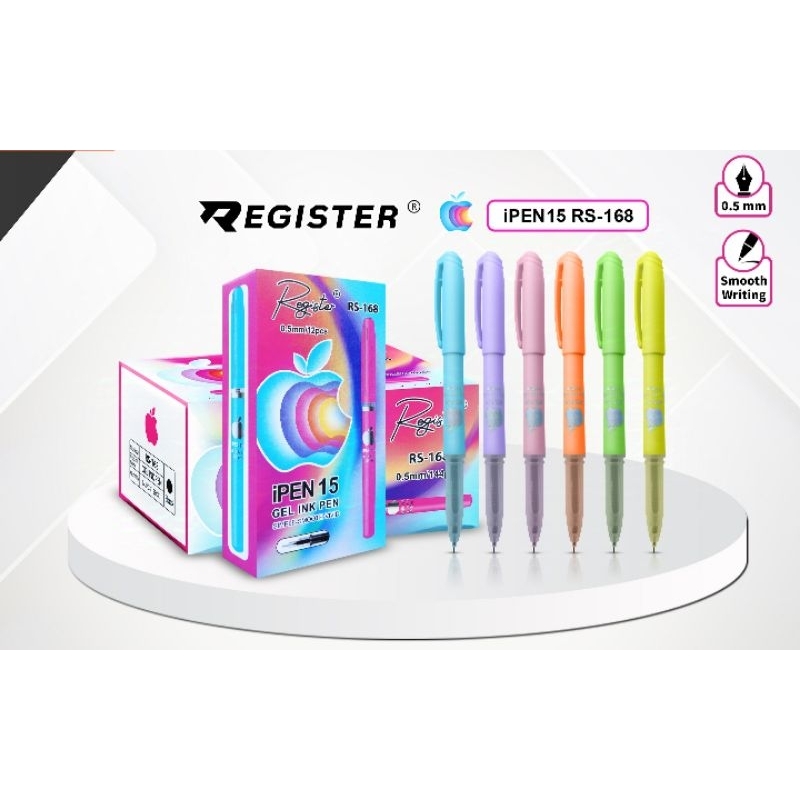 

Pulpen Register Ipen RS168 0.5mm 12pcs