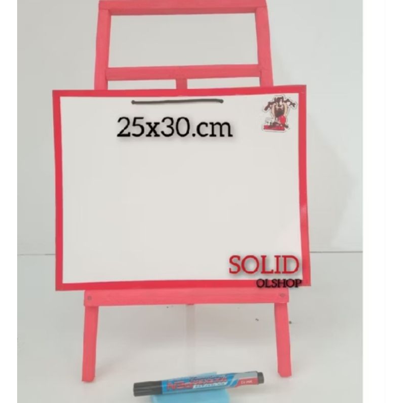 

papan tulis anak dengan penyangga/papan tulis karakter/papan tulis white board ukuran 25×30