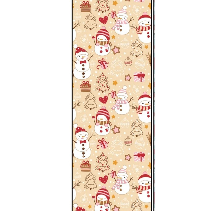 

art 2 Kertas Kado Motif Natal Bungkus Souvenir Hadia Merry Christmas - Snowman Cream 01