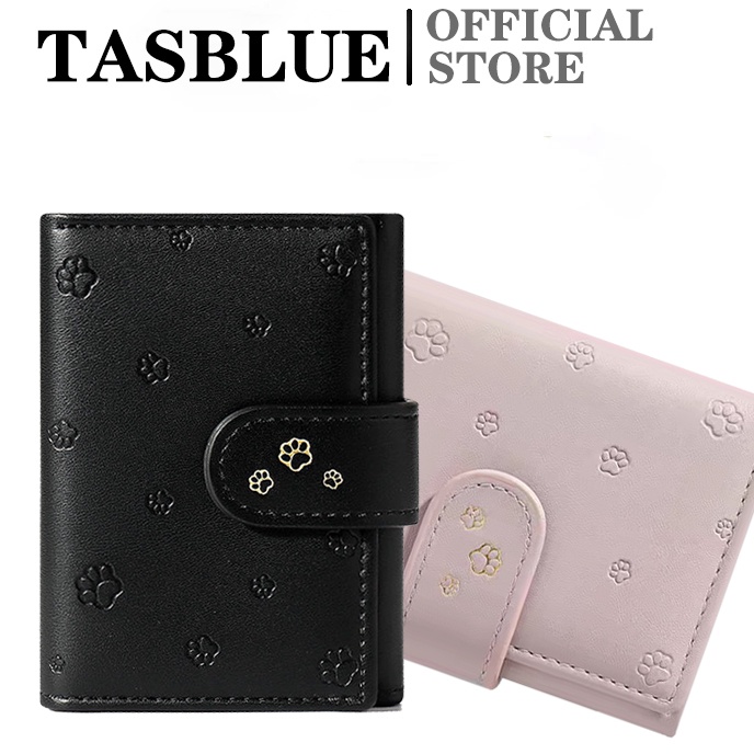 Istimewa TASBLUE COD Dompet Mini Wanita Fashion Korea Impor Dompet Wanita Lipat Mini D241 Bahan Kuli