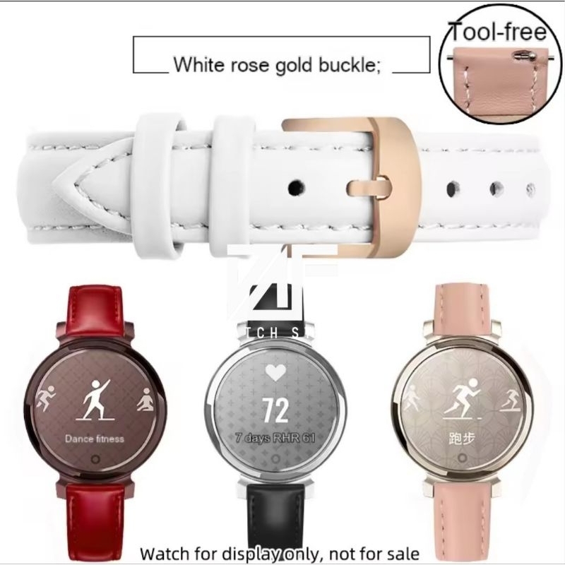 DAF Watch Strap Handmade Strap tali jam tangan Leather kulit asli PUTIH / WHITE 14mm 14 mm QUICK REL