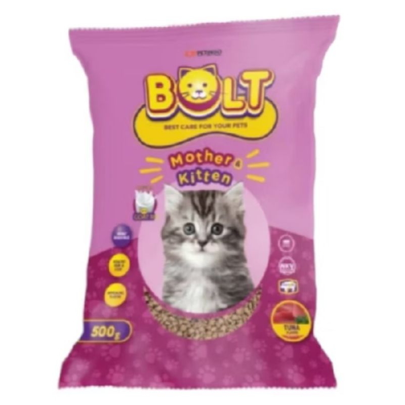 Bolt Mother & Kitten Dry Food 500gr Tuna