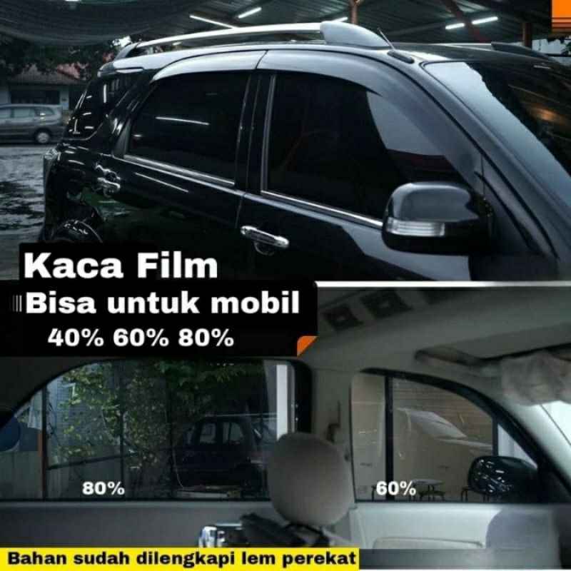 STIKER KACA FILM MOBIL/STIKER KACA RIBEN MUDAH DIPASANG HIGH KWALITAS
