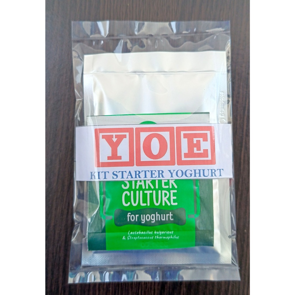 

STARTER YOGHURT "LACTOBACILLUS BULGARICUS, STREPTOCUS THERMOPHILUS,LACTOSE" FORMULA BY:YOE YOGHURT