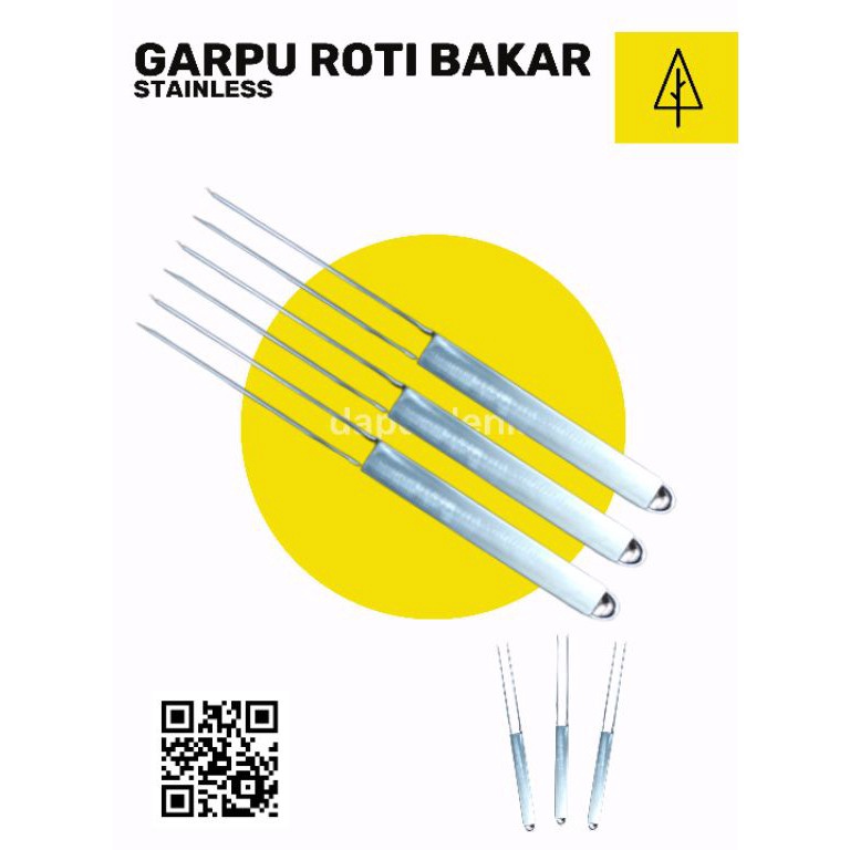 Promo Irit GARPU ROTI BAKAR STAINLESS  TUSUK ROTI BAKAR STAINLESS  GARPU DAGING  GARPU STAINLESS ROT