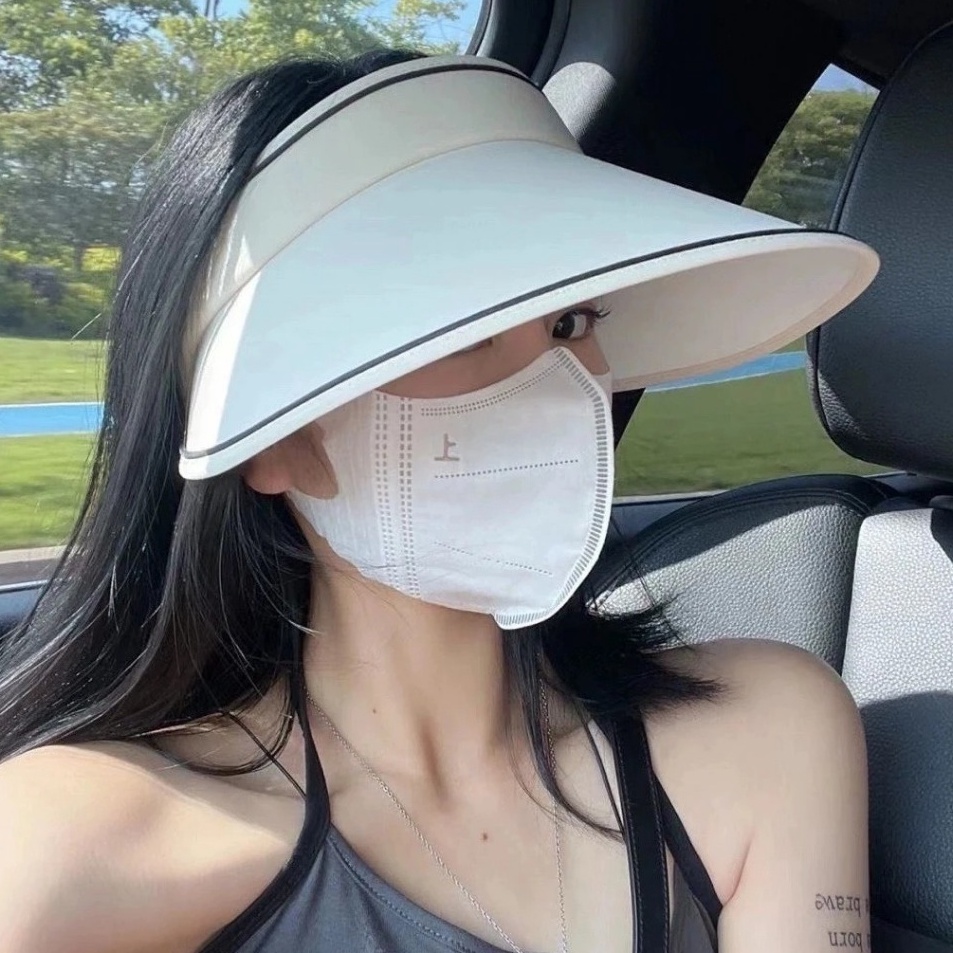 Garansi Original  Topi Visor Outdoor Lipat Pantai Pelindung Panas Anti Uv Pantai Topi Golf Knit Wani