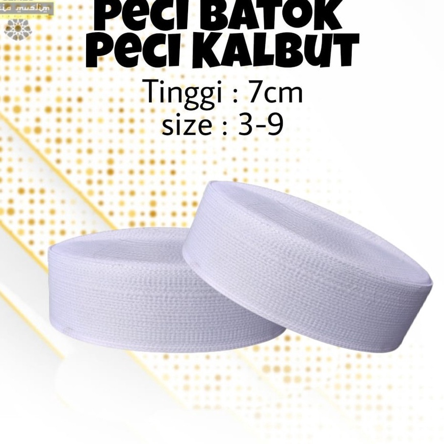 Spesial Peci Batok Pendek Peci Putih Polos Kopiah Songko