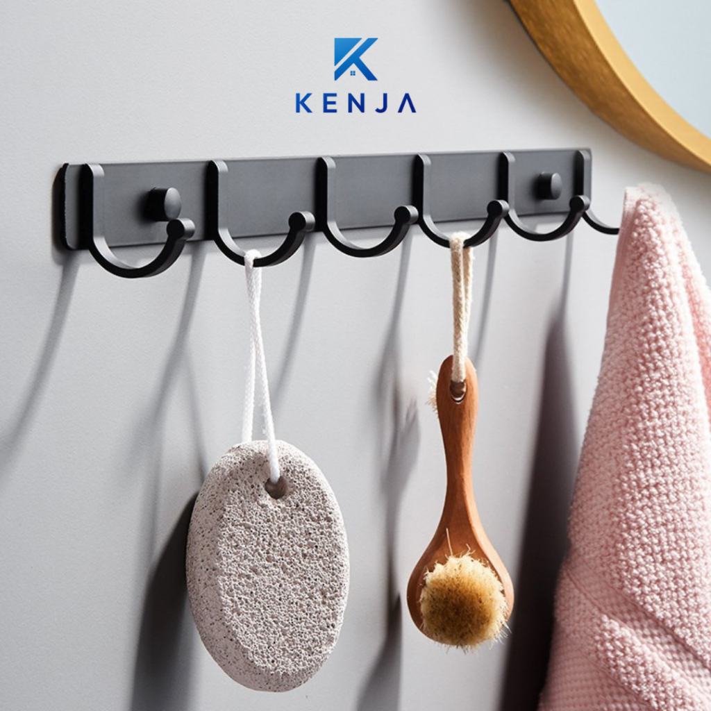 KENJA Gantungan Hanger Dinding Tempel Untuk Baju Tas dan Peralatan Kuat Serbaguna