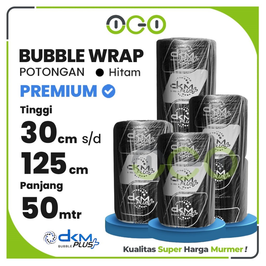

Plastik Online Bubble Wrap MEREK DKM ROLL HITAM TEBAL - 30cm 40cm 50cm 60cm 75cm 80cm x 50meter