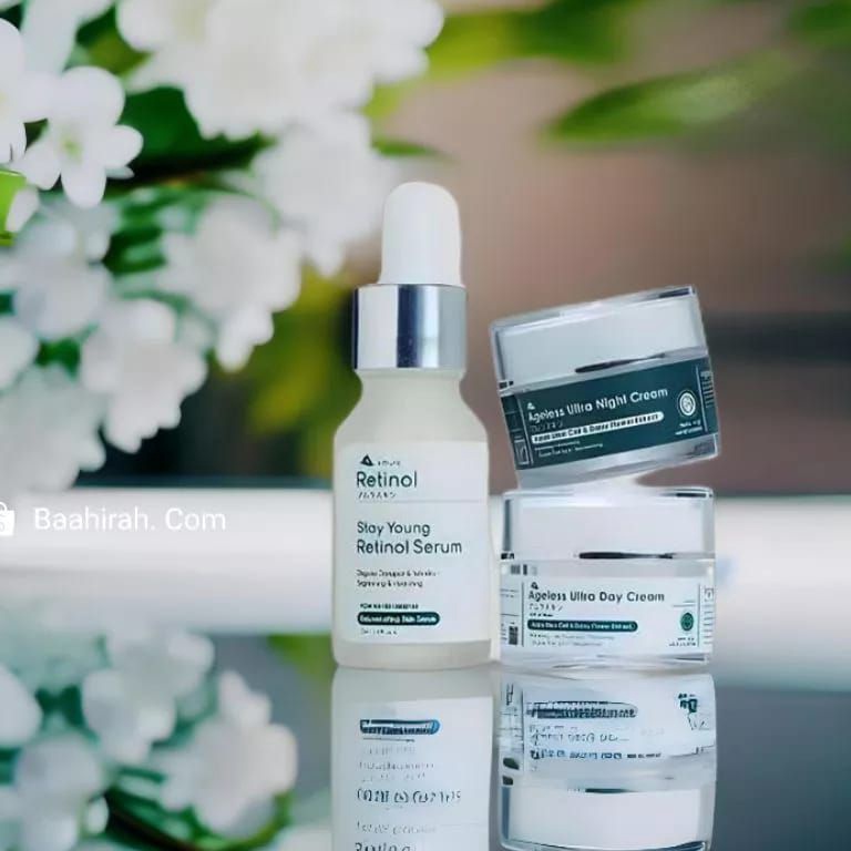 Hadir Pilihan Promo Paket 3 in 1 Amura Skincare Serum Retinol Dan Amura Cream Siang Cream Malam