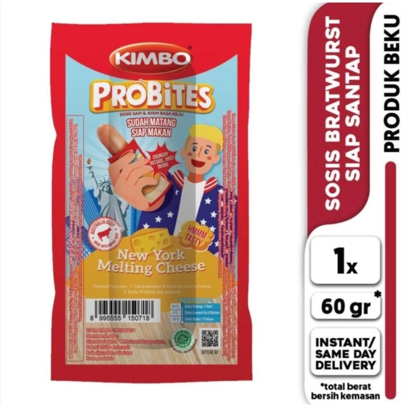 

Sosis KIMBO Probites New York Melting Cheese (1pcs)