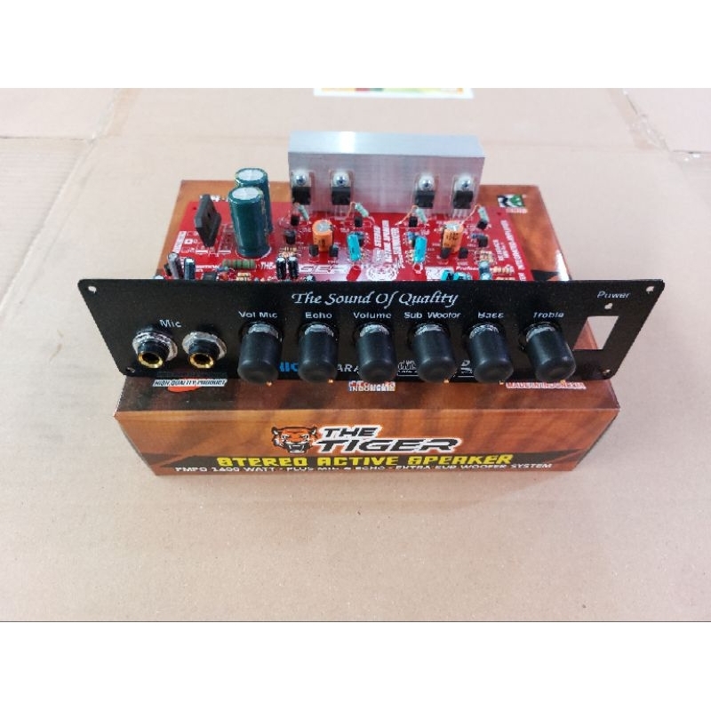 Kit Aktif Speaker Stereo Plus Mic Echo Subwoofer Karaoke Final Tip41Tip42