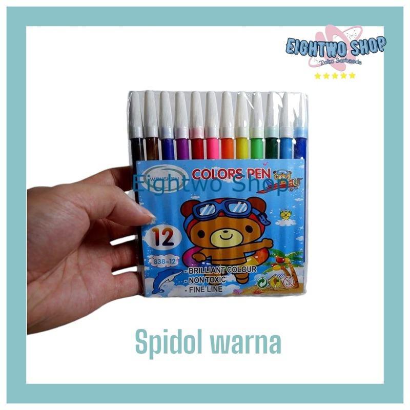 

Spidol Kelir Air Warna Murah Wenshen 12 pcs