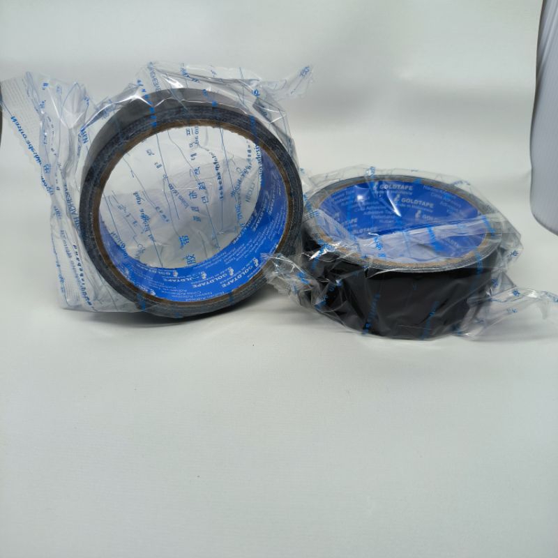 

lakban linen hitam 1 1/2 " (34 X 5 m) Goldtape.