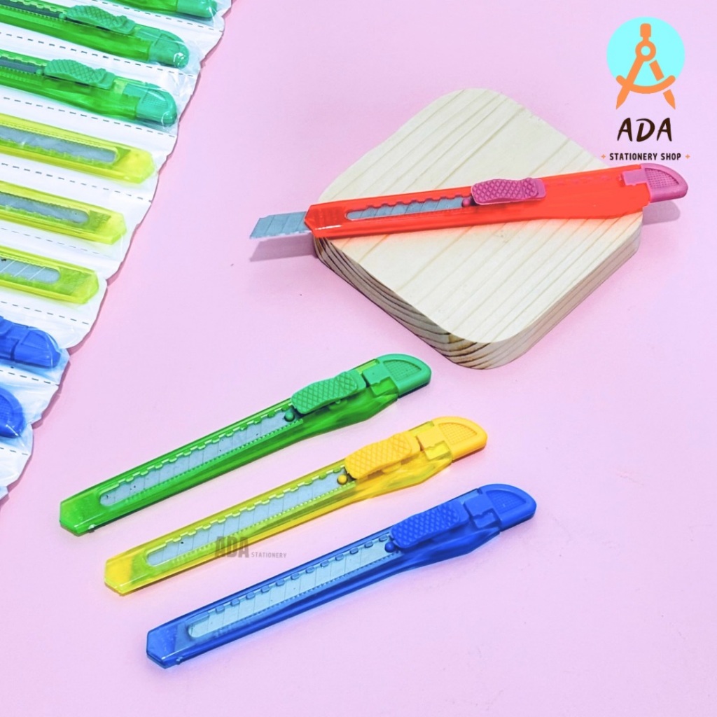 

READY (1 pc) CUTTER VANCO size kecil (12cm)/ pisau cutter