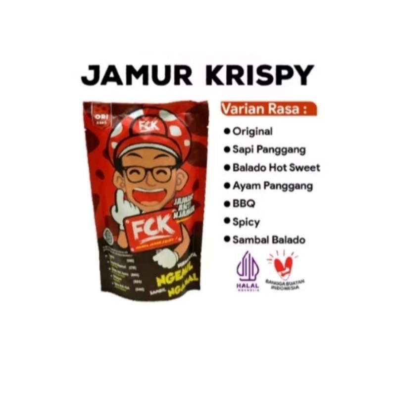 

FCK Jamur Crispy Snack Cemilan enak