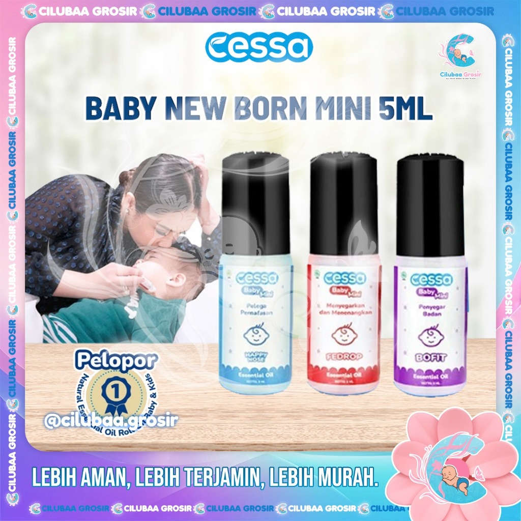 CESSA Baby New Born Mini 5ml || Cessa Essential oil Bofit || Happy Nose || Baby Fedrop