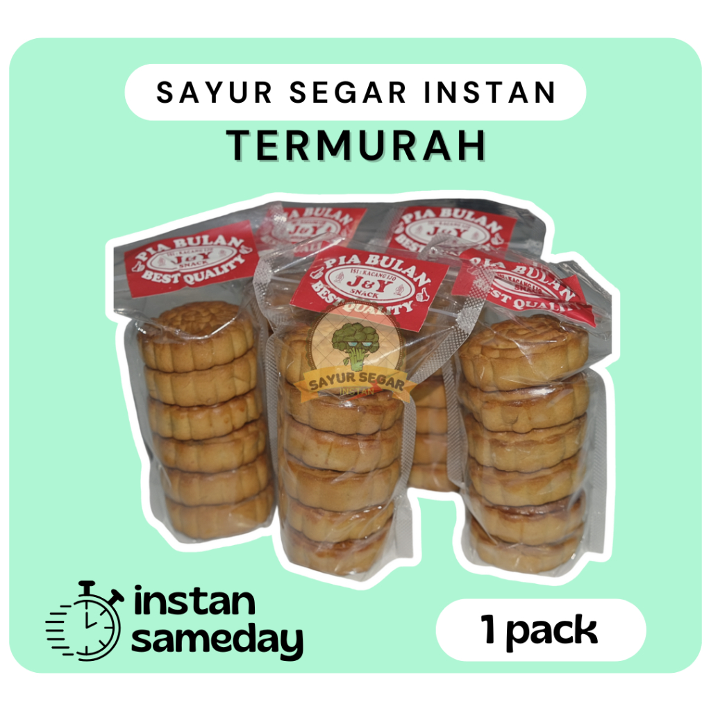 

Cemilan Kue Bapia Bulan Kacang Ijo