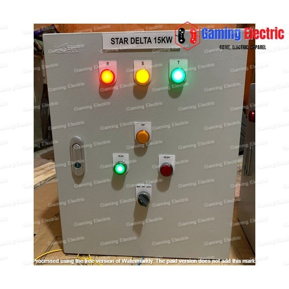 panel star delta 7.5kw/10 hp custom