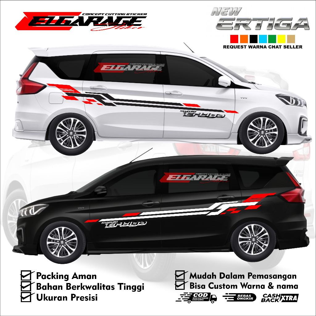 Sticker mobil ertiga sticker mobil ertiga list minimalist terbaru stiker keren mobil ertiga terlaris