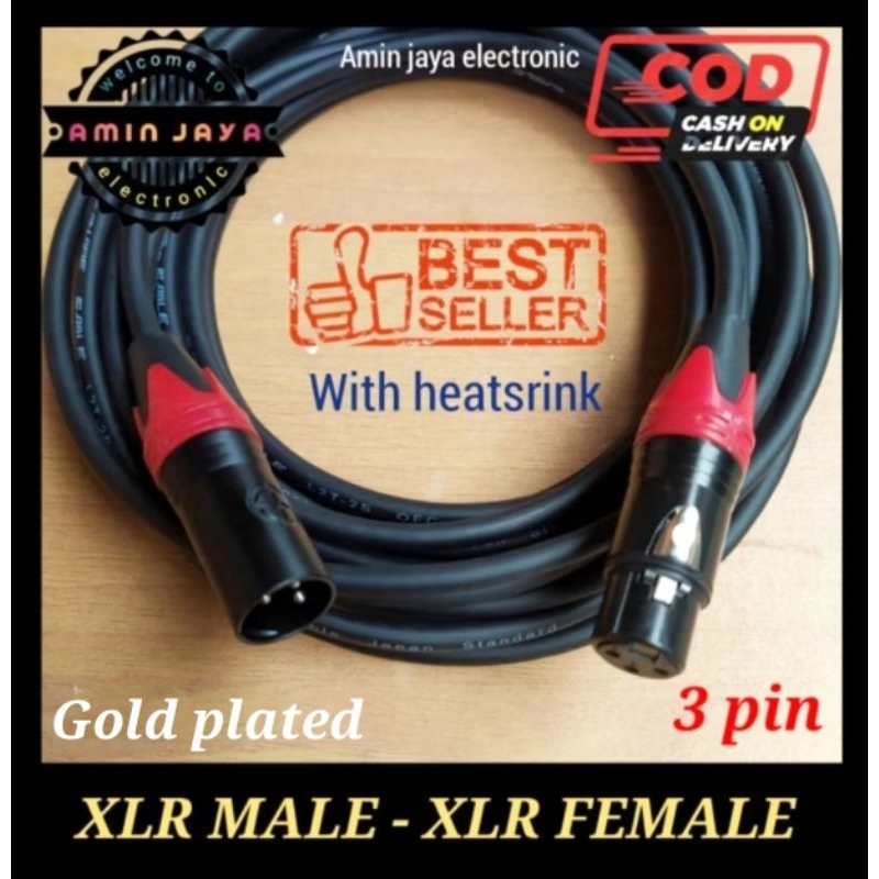 Kabel jack xlr male to female kabel canon male to female