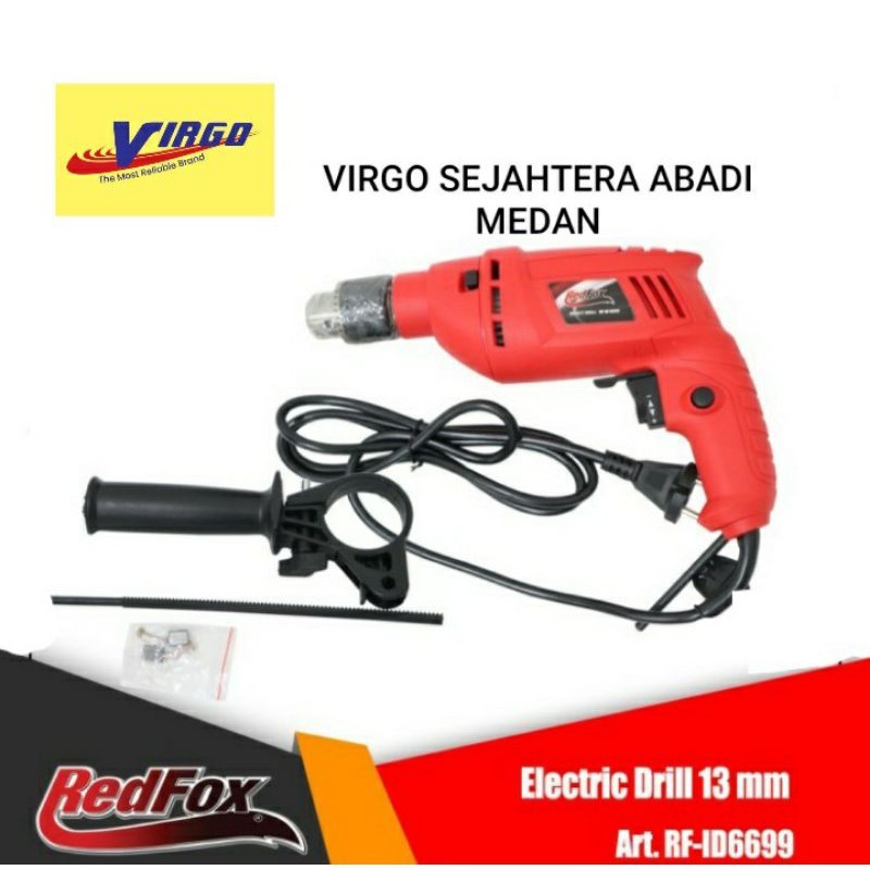 REDFOX-ID6699 MESIN BOR LISTRIK IMPACT DRILL 13mm REDFOX RF ID 6699