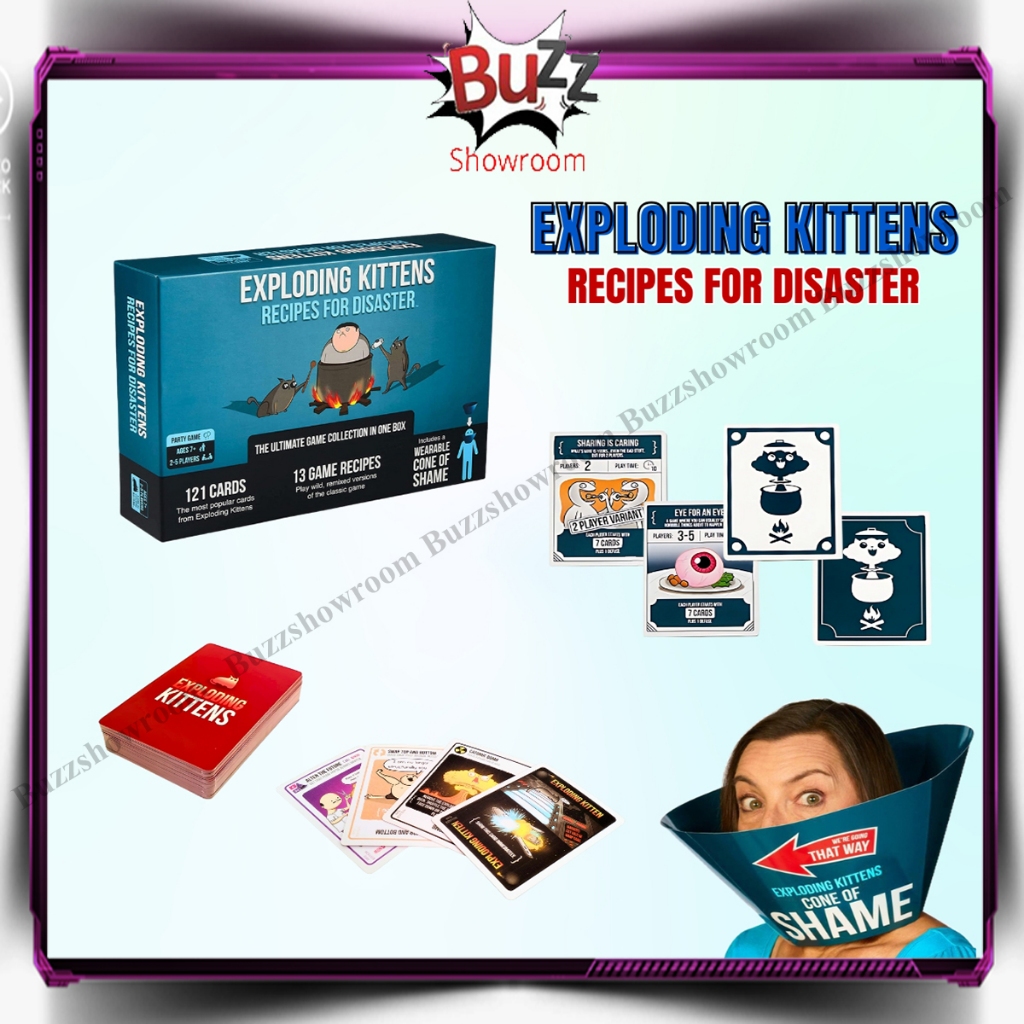Exploding Kittens: Recipes for Disaster Kitten Board Game Card Games
