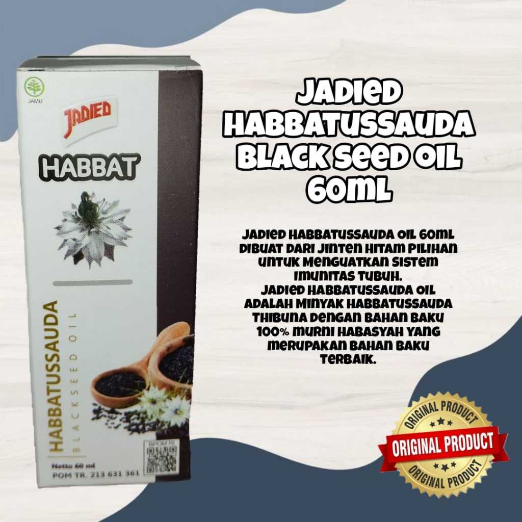 

Minyak Habbatussauda Blackseed Jadied Cair 60ml | Habatusauda