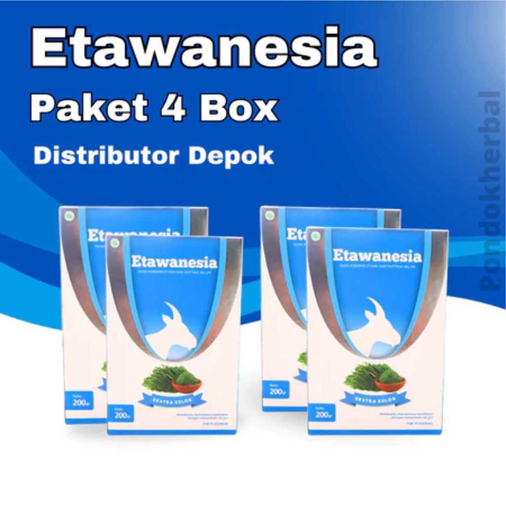 

ETAWANESIA ORIGINAL (4 BOX) - Meredakan nyeri sendi, memperbaiki tulang dll (etawalin, etawasure, etawanesia, gamamilk)