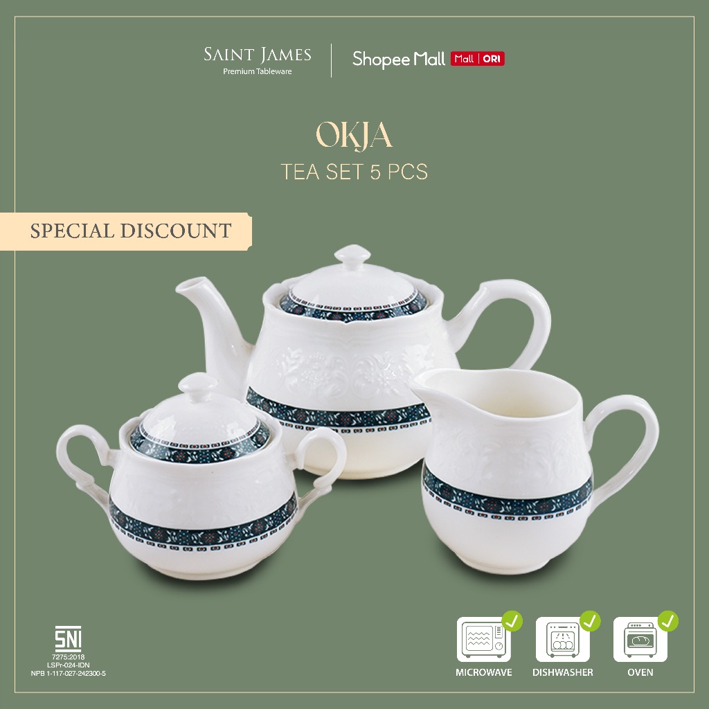 Saint James Tea Set Okja 5 Pcs