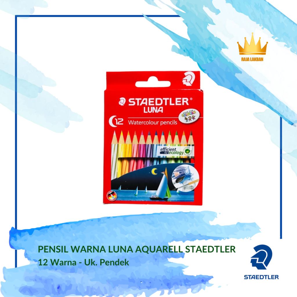 

Pensil Warna Luna Aquarell Staedtler Pendek 12 Warna - Set