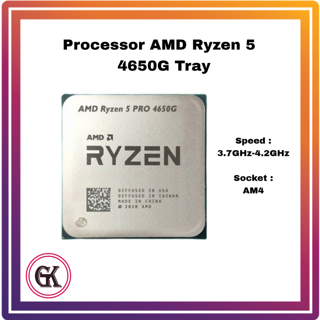 PROCESSOR AMD Ryzen 5 PRO 4650G  Up To 4.2 GHz TRAY