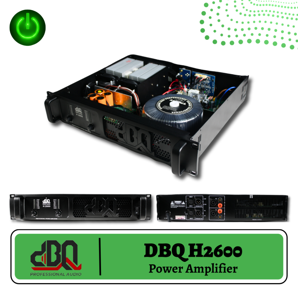 POWER AMPLI AMPLIFIER DBQ H-2600KELAS H CLASS H