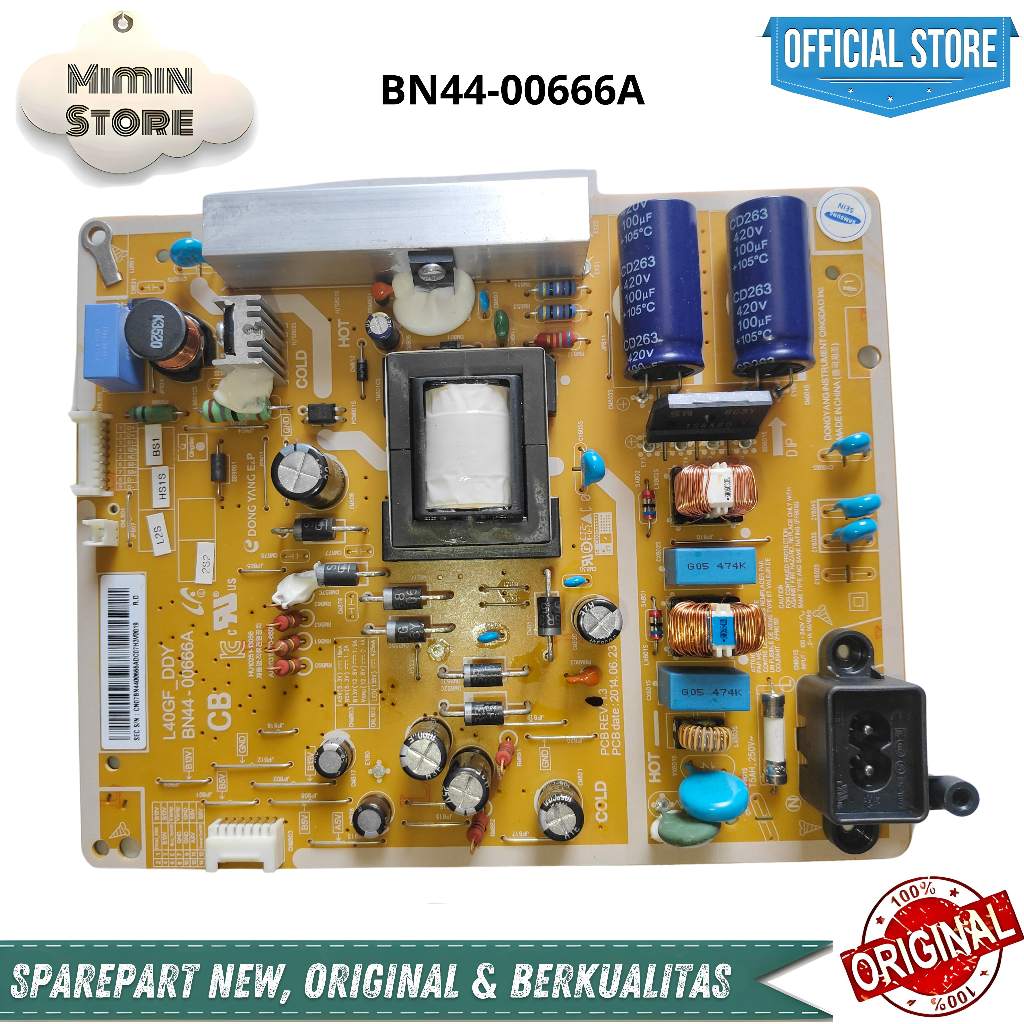 PCB POWER SUPPLY PSU REGULATOR TV SAMSUNG UA39FH5003R UA40EH5000M