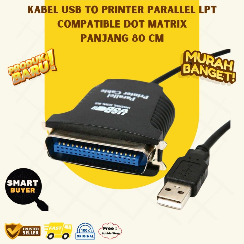 Kabel USB to Printer Parallel LPT
