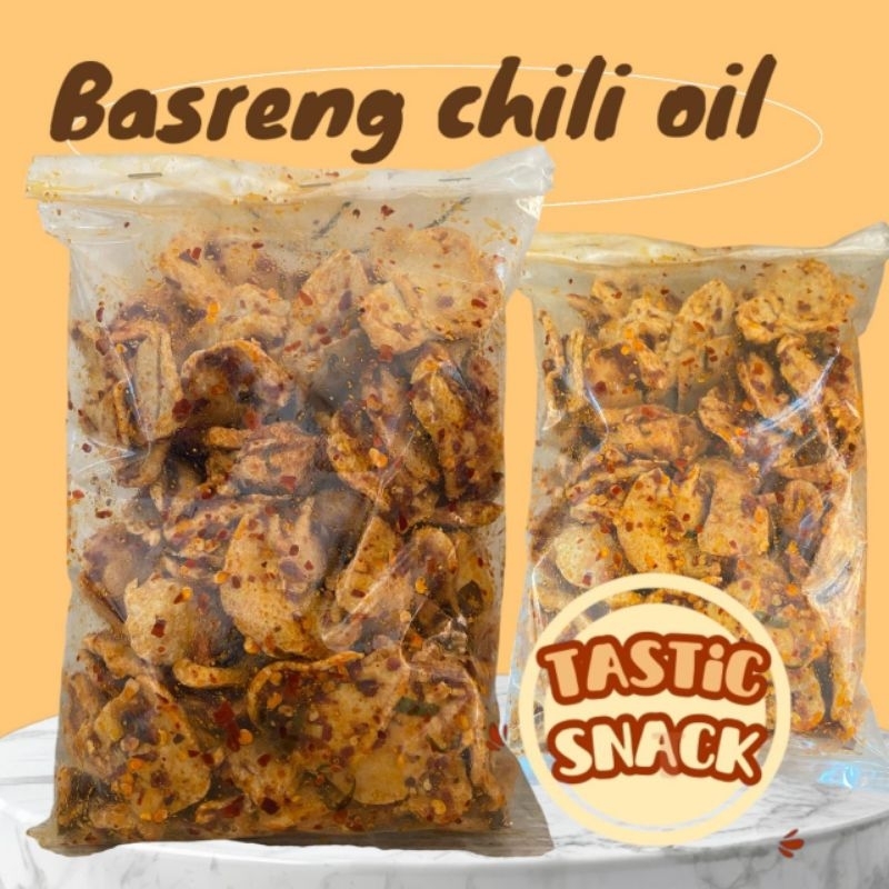 

Basreng pedas gurih renyah chili oil 1kg