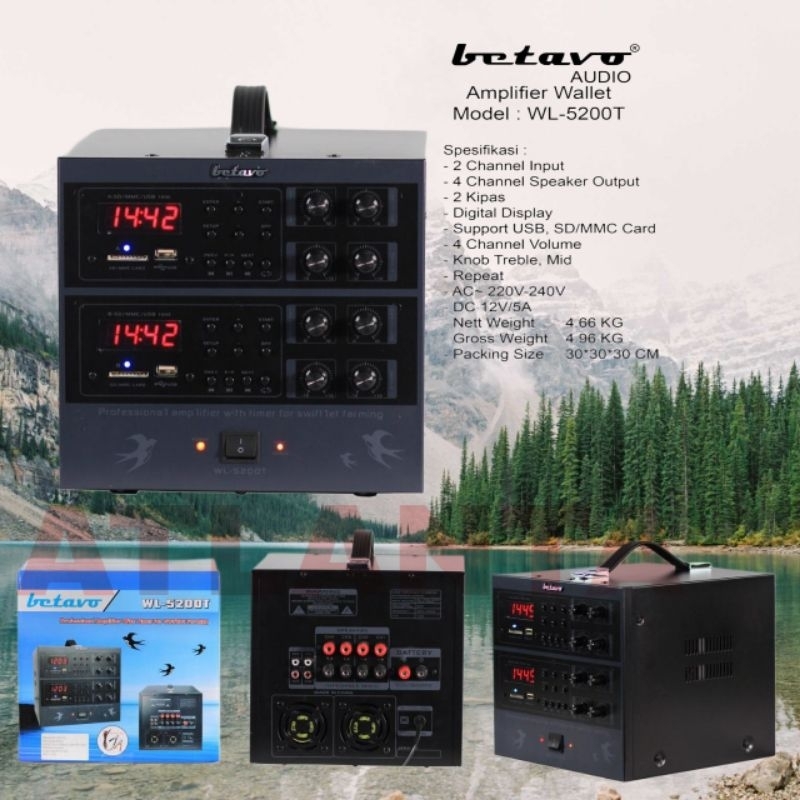 Amplifier Burung Walet Betavo WL 5200T Original Ampli Walet Betavo WL 5200T Garansi Resmi