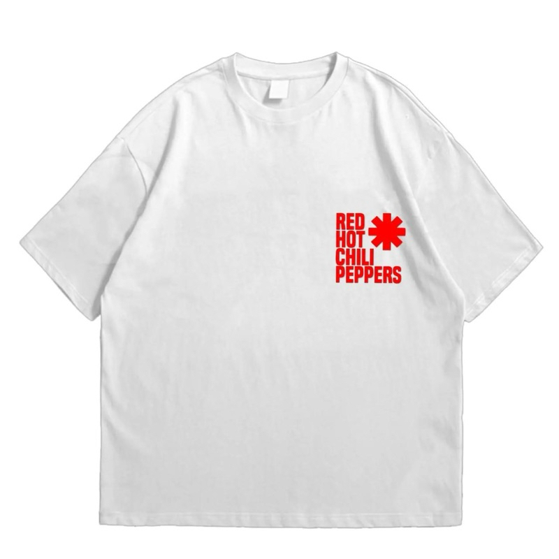 Oversize RED HOT CHILI PEPPERS  - T Shirt Band Red Hot Chili Peppers